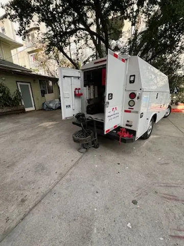 Magnet Plumbing service vehicle on-site for Water Heater Repair in Mission San Jose